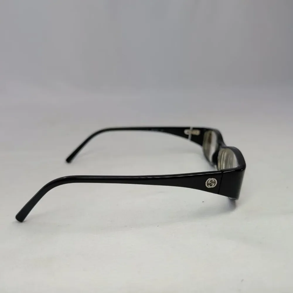 Gucci GG 2511 Eyeglass Frames Womens Black Rectangular GG Logo Italy Pre-Owned - Picture 4 of 9